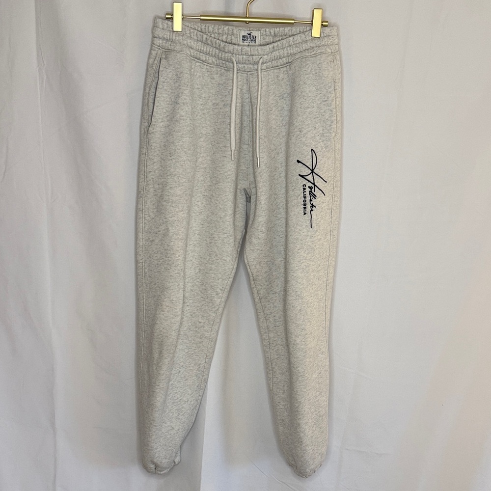 Hollister Men’s Must-Have Collection Light Heather Gray Joggers Sweatpants Small